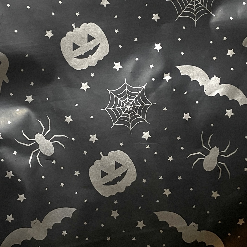 20 Halloween Poly Mailers Metallic Silver & Black Self Sealing